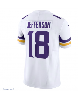 Men's Minnesota Vikings Justin Jefferson Nike White Vapor F.U.S.E. Limited Jersey