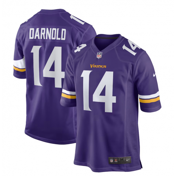 Men's Minnesota Vikings Sam Darnold Nike Purple Team Game Jersey