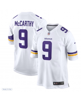 Men's Minnesota Vikings J.J. McCarthy Nike White Game Jersey