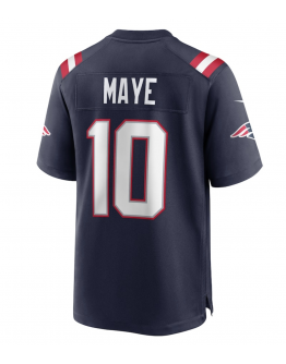 Men's New England Patriots Drake Maye Nike Navy Player Game Jersey