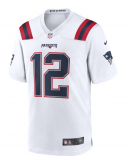 Men's New England Patriots Tom Brady Nike White Retired Game Jersey