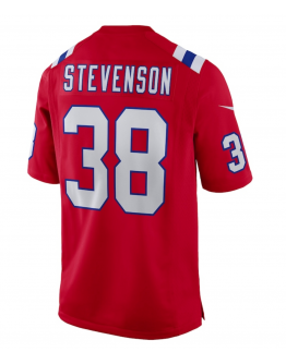 Men's New England Patriots Rhamondre Stevenson Nike Red Alternate Game Player Jersey