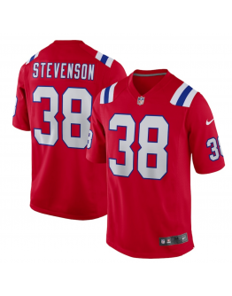 Men's New England Patriots Rhamondre Stevenson Nike Red Alternate Game Player Jersey