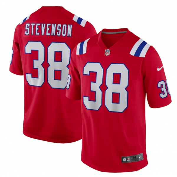 Men's New England Patriots Rhamondre Stevenson Nike Red Alternate Game Player Jersey