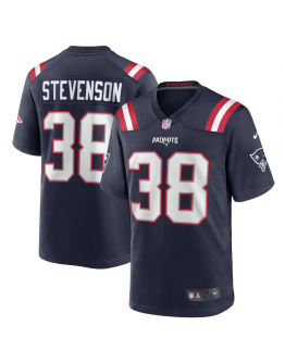 Men's New England Patriots Rhamondre Stevenson Nike Navy Game Jersey