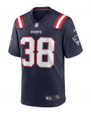 Men's New England Patriots Rhamondre Stevenson Nike Navy Game Jersey