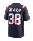 Men's New England Patriots Rhamondre Stevenson Nike Navy Game Jersey