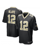 Men's New Orleans Saints Chris Olave Nike Black Player Game Jersey