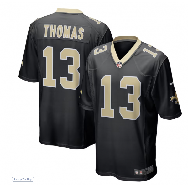 Men's New Orleans Saints Michael Thomas Nike Black Team Color Game Jersey