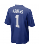 Men's New York Giants Malik Nabers Nike Royal Player Game Jersey