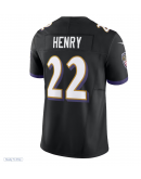 Men's Baltimore Ravens Derrick Henry Nike Black Vapor F.U.S.E. Limited Jersey