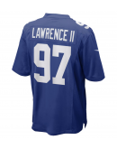 Men's New York Giants Dexter Lawrence II Nike Royal Team Game Player Jersey