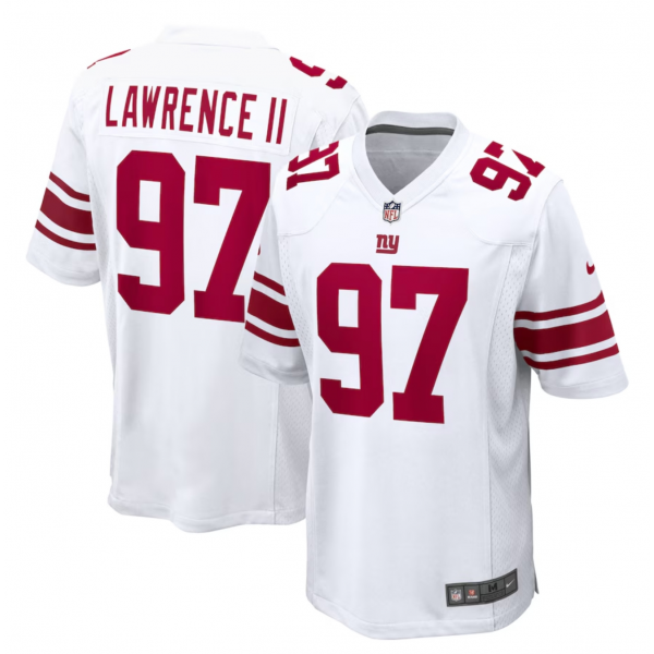 Men's New York Giants Dexter Lawrence II Nike White Game Player Jersey