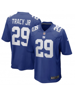 Men's New York Giants Tyrone Tracy Jr. Nike Royal Team Game Jersey