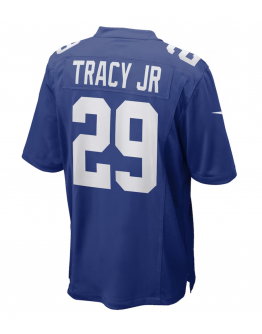 Men's New York Giants Tyrone Tracy Jr. Nike Royal Team Game Jersey