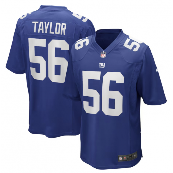 Men's New York Giants Lawrence Taylor Nike Royal Game Retired Player Jersey