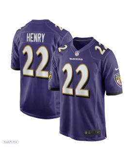 Men's Baltimore Ravens Derrick Henry Nike Purple Game Player Jersey