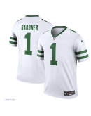 Men's New York Jets Ahmad Sauce Gardner Nike Legacy White Legend Player Performance Top