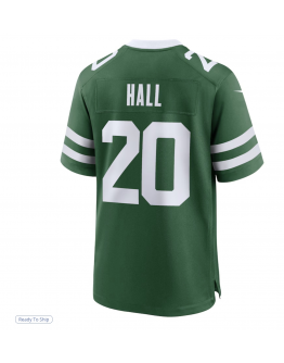 Men's New York Jets Breece Hall Nike Legacy Green Game Jersey