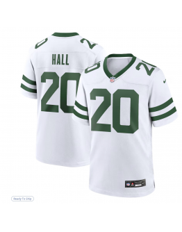 Men's New York Jets Breece Hall Nike Legacy White Game Jersey