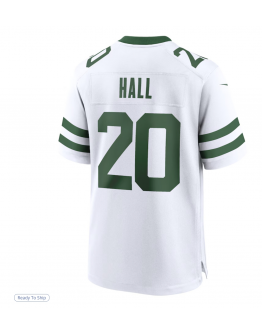 Men's New York Jets Breece Hall Nike Legacy White Game Jersey