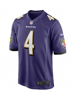 Men's Baltimore Ravens Zay Flowers Nike Purple Game Jersey