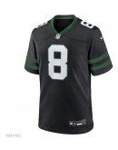 Men's New York Jets Aaron Rodgers Nike Legacy Black Alternate Game Jersey