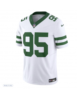 Men's New York Jets Quinnen Williams Nike Legacy White Vapor F.U.S.E. Limited Jersey