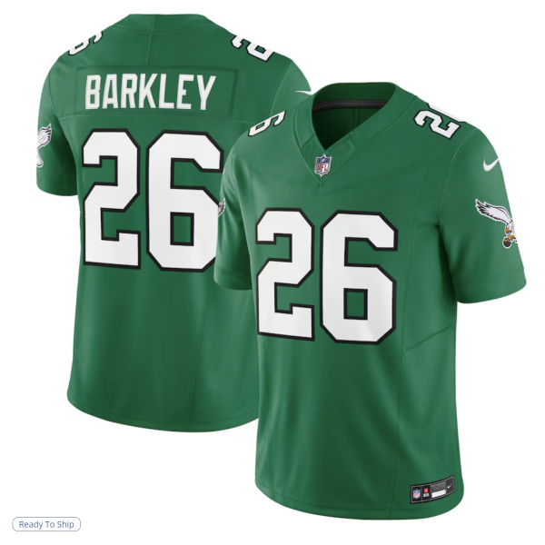 Men's Philadelphia Eagles Saquon Barkley Nike Kelly Green Alternate Game Jersey