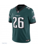 Men's Philadelphia Eagles Saquon Barkley Nike Midnight Green Game Player Jersey