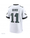 Men's Philadelphia Eagles A.J. Brown Nike White White Game Jersey