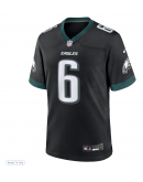 Men's Philadelphia Eagles DeVonta Smith Nike Black Alternate Game Jersey