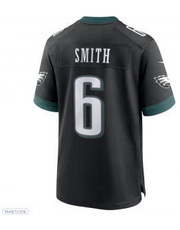 Men's Philadelphia Eagles DeVonta Smith Nike Black Alternate Game Jersey