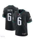 Men's Philadelphia Eagles DeVonta Smith Nike Black Alternate Game Jersey