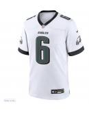 Men's Philadelphia Eagles DeVonta Smith Nike White White Game Jersey