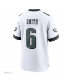 Men's Philadelphia Eagles DeVonta Smith Nike White White Game Jersey