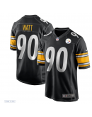 Men's Pittsburgh Steelers T.J. Watt Nike Black Game Jersey