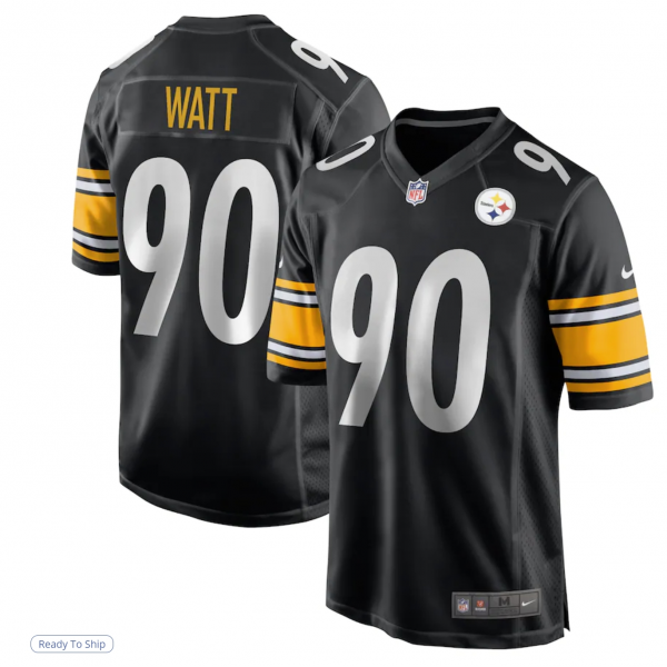 Men's Pittsburgh Steelers T.J. Watt Nike Black Game Jersey