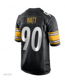 Men's Pittsburgh Steelers T.J. Watt Nike Black Game Jersey