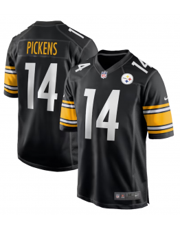 Men's Pittsburgh Steelers George Pickens Nike Black Game Player Jersey