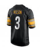 Men's Pittsburgh Steelers Russell Wilson Nike Black Game Jersey