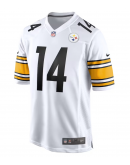 Men's Pittsburgh Steelers George Pickens Nike White Game Player Jersey