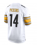 Men's Pittsburgh Steelers George Pickens Nike White Game Player Jersey