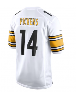 Men's Pittsburgh Steelers George Pickens Nike White Game Player Jersey