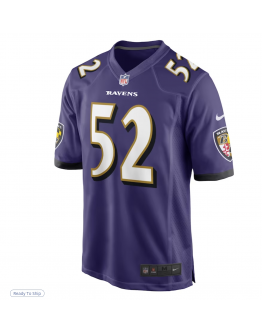 Men's Baltimore Ravens Ray Lewis Nike Purple Retired Player Game Jersey