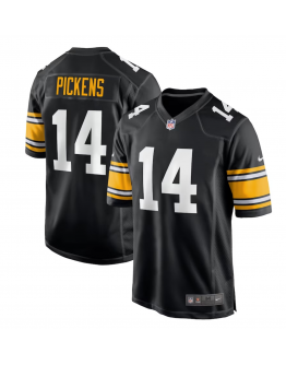 Men's Pittsburgh Steelers George Pickens Nike Black Alternate Game Player Jersey