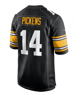 Men's Pittsburgh Steelers George Pickens Nike Black Alternate Game Player Jersey