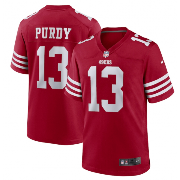 Men's San Francisco 49ers Brock Purdy Nike Scarlet Game Player Jersey