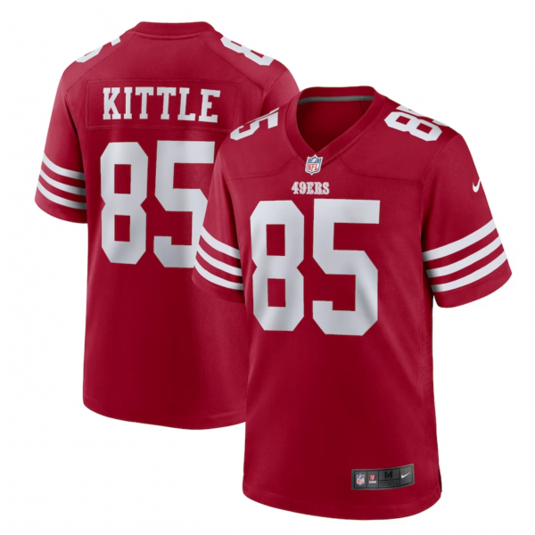 Men's San Francisco 49ers George Kittle Nike Scarlet Player Game Jersey