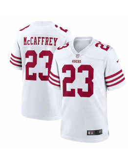 Men's San Francisco 49ers Christian McCaffrey Nike White Game Player Jersey